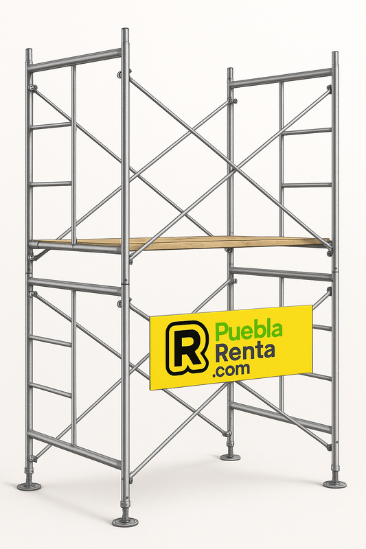 Renta de Cuerpo de Andamio Banquetero de 2 X 1 X 1.86 Mts en Puebla