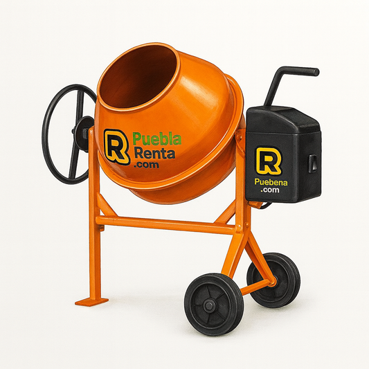 Renta de Revolvedora para Concreto de 1/2 Saco con Motor Eléctrico en Puebla