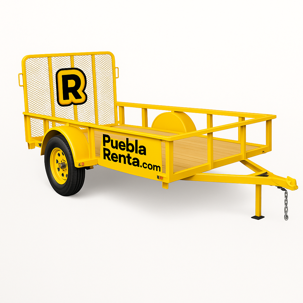 Renta de Remolque de 1.5 Ton 3 Metros de Largo en Puebla