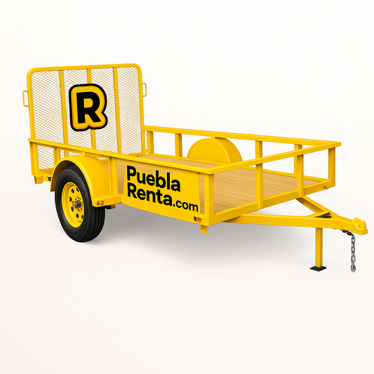 Renta de Remolque de 1.5 Ton 3 Metros de Largo en Puebla