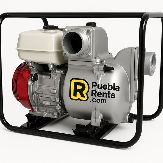 Renta de Motobomba a Gasolina de  3X3 para Bombeo Agua Sucia en Puebla